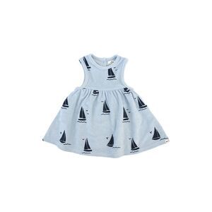 Oh Baby! Girls  Denim Sailboats Print Tank Dress